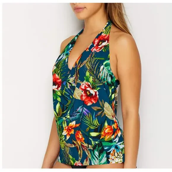 Magicsuit SERENITY SOPHIE Halter Underwire Tankini Swim Top & Bottom | Sz 12 - Picture 3 of 10